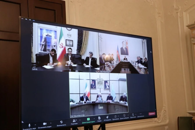 Kamran Əliyev İran Baş prokuroru ilə Azərbaycanın Tehrandakı səfirliyinə terror hücumunu müzakirə edib - FOTO