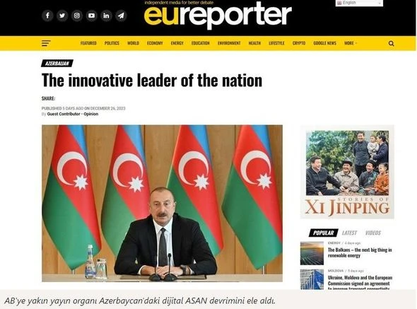 “EU Reporter” jurnalı: “İlham Əliyev millətinin innovativ lideridir” - FOTO