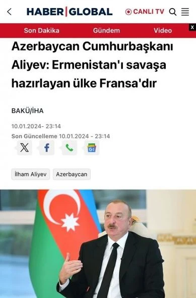 Интервью Президента Ильхама Алиева местным телеканалам широко освещается в турецких медиа - ФОТО