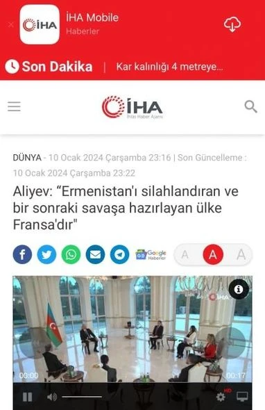 Интервью Президента Ильхама Алиева местным телеканалам широко освещается в турецких медиа - ФОТО