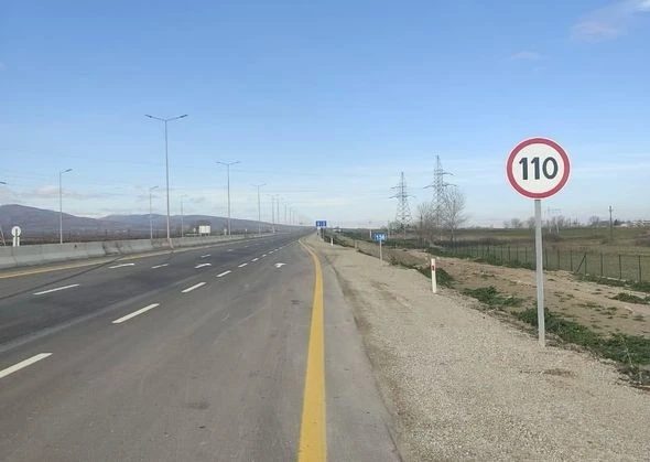 Ödənişli yola sürət nişanı qoyuldu: Radar da quraşdırılacaq - FOTO