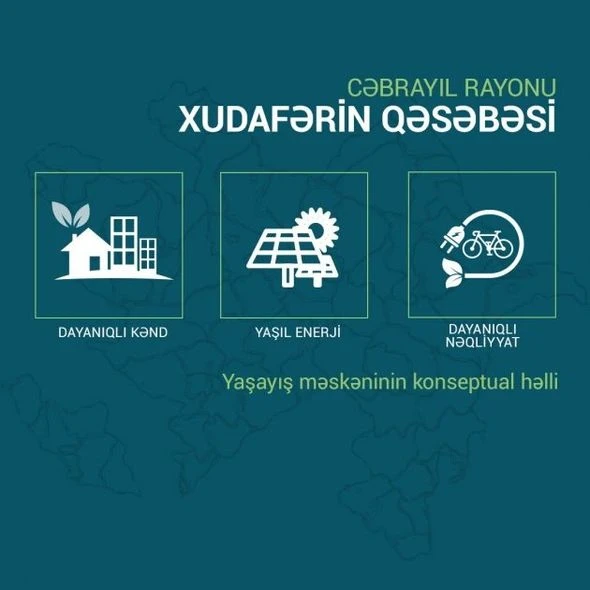 Cəbrayılın Xudafərin qəsəbəsinin gələcək görüntüsü - FOTO