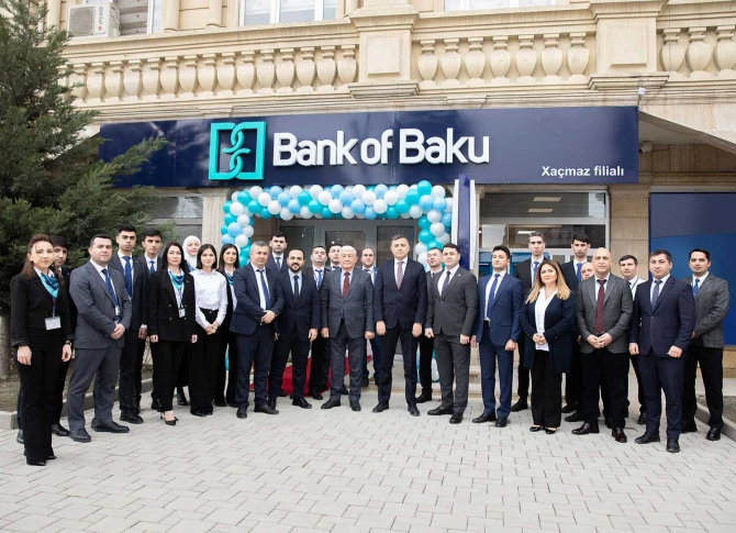 “Bank of Baku”nun Xaçmaz filialı yeni ünvanda - FOTO