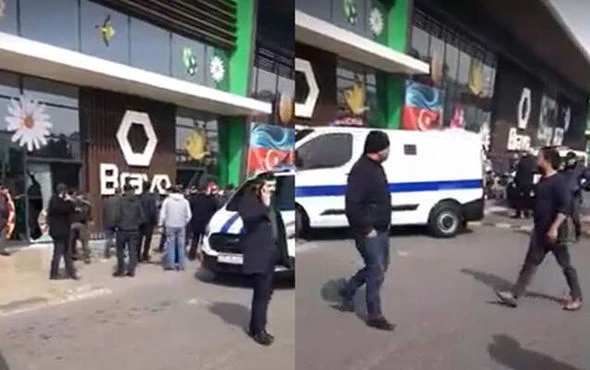 Свидетель вооруженного нападения на бакинский гипермаркет: Я двигался ползком по газону - ФОТО