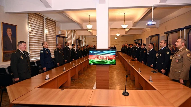 Milli Müdafiə Universitetində yeni kursun açılış mərasimi keçirilib - FOTO