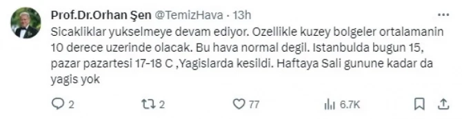 Qışın ortasında Türkiyədə qəribə təbiət hadisəsi - FOTO