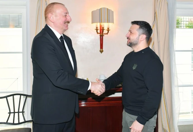 В Мюнхене состоялась встреча президентов Азербайджана и Украины - ФОТО