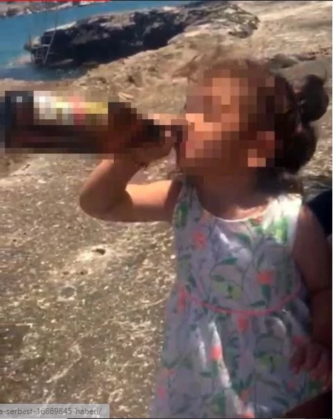 3 yaşlı qızına spirtli içki içirdib döyən ana həbs edildi - FOTO