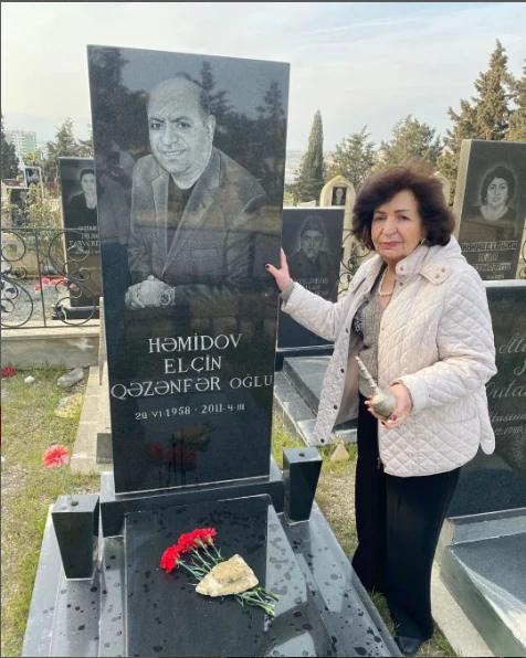 Elçin Həmidovun məzarından FOTO PAYLAŞDI