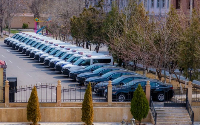Нахчыванской полиции переданы 20 новых служебных автомобилей - ФОТО