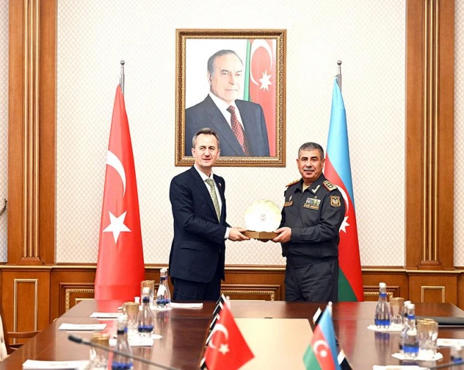 Zakir Həsənov Türkiyə nümayəndə heyəti ilə görüşüb - FOTO