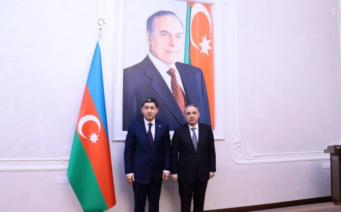 Kamran Əliyev Qazaxstanın Baş prokurorunu Azərbaycana dəvət edib - FOTO