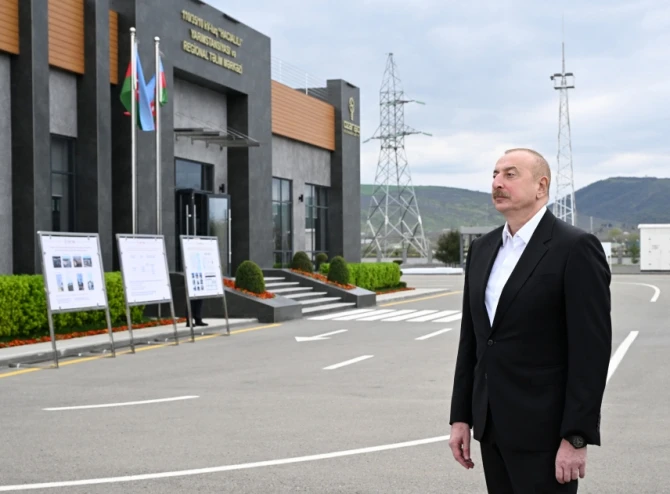 Prezident İlham Əliyev Qəbələ rayonunda səfərdə olub