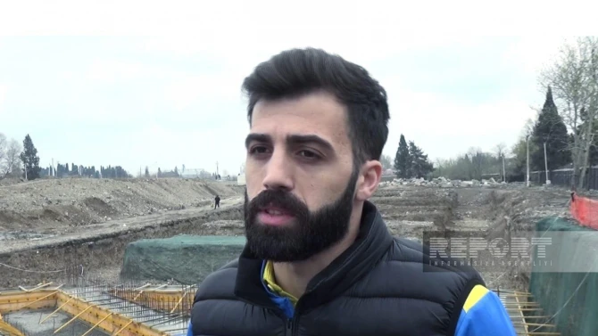 Gəncədə yeni stadion tikilir: “Xaricilər bizimlə oynamaq istəmirdilər” - FOTO