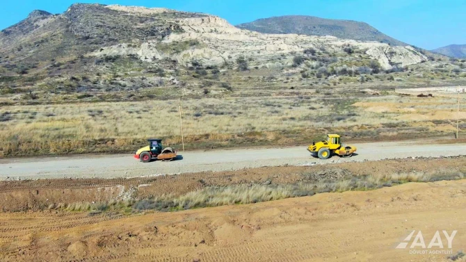 Ağdərə-Ağdam avtomobil yolunun inşasına başlanılıb - FOTO