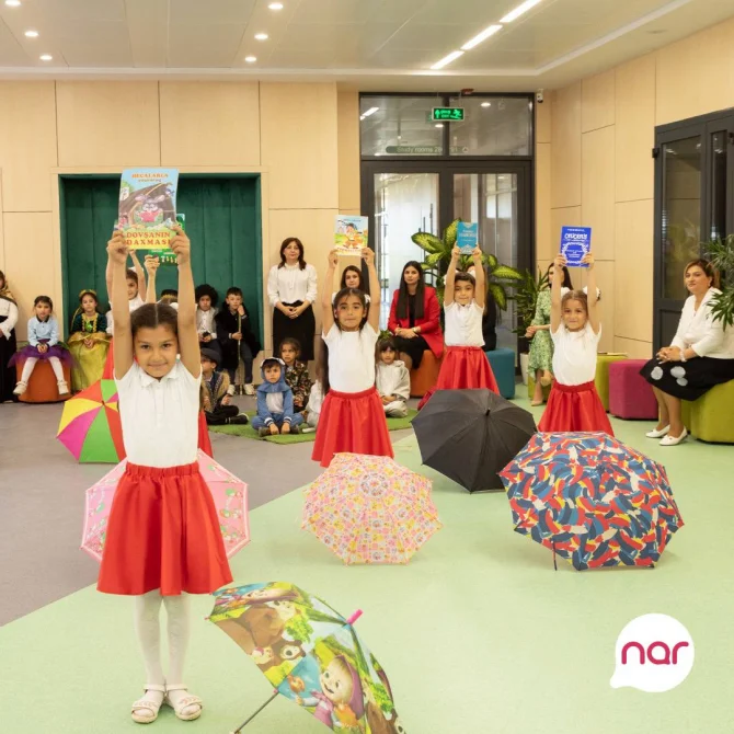 “Nar” Füzulidə yerləşən məktəbə yeni kitablar hədiyyə etdi - FOTO