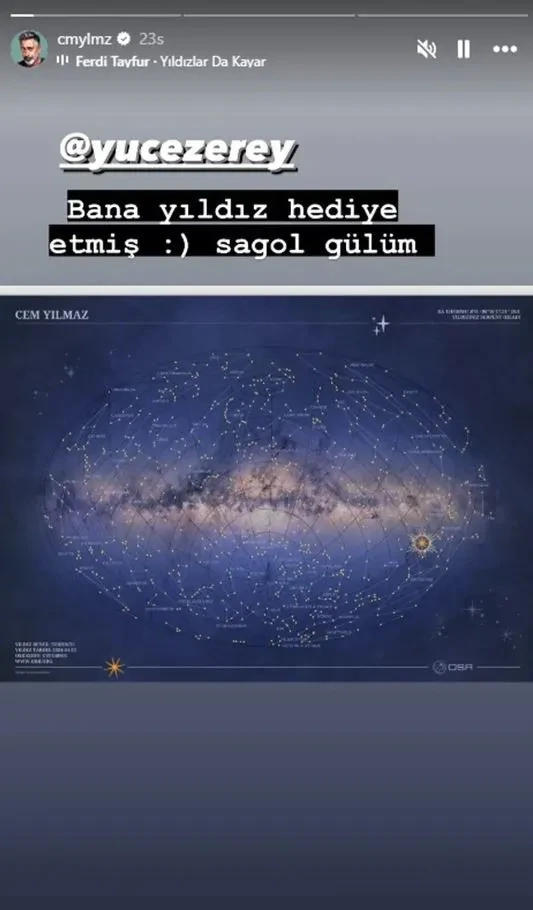 Cem Yılmazın adı səmadakı ulduza verildi - FOTO