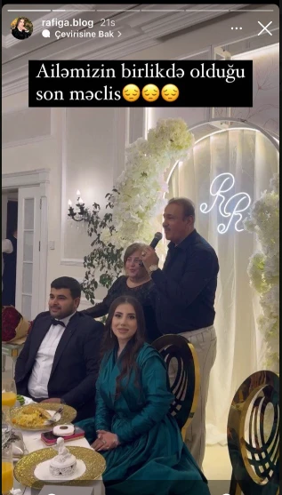 Cavanşir Məmmədovun ailəsi ilə son FOTOsu