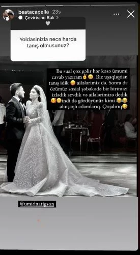 Fatimə Ümidlə belə tanış olub - FOTO