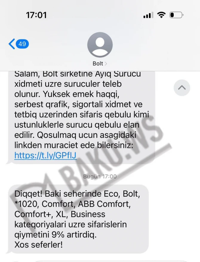 Bakıda daha bir taksi şirkəti qiymətləri artırıb? - FOTO