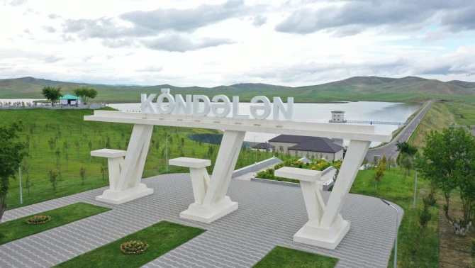 İlham Əliyev Köndələnçay su anbarları kompleksinin açılışında iştirak edib - YENİLƏNİB + FOTO
