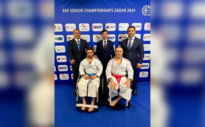 Qazi parakarateçilər ilk dəfə Avropa çempionatında qızıl və gümüş medallar qazanıblar - FOTO