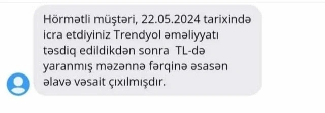 Onlayn sifariş zamanı kartdan əlavə vəsait çıxılır? - AÇIQLAMA