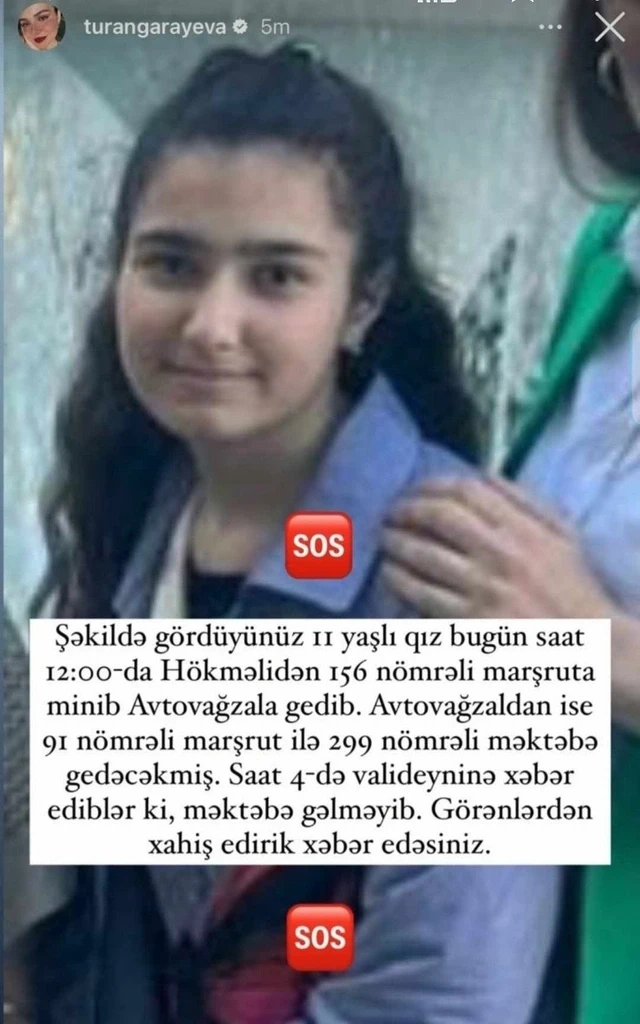 Abşeronda 11 yaşlı məktəbli itkin düşüb - FOTO