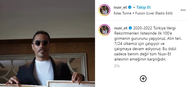 Nusret vergi rekordçusu oldu - FOTO