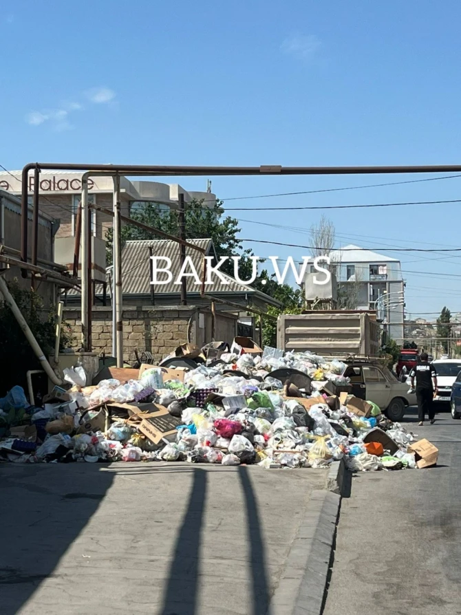 Xırdalanda yol zibilliyə çevrilib - ŞİKAYƏT/FOTO