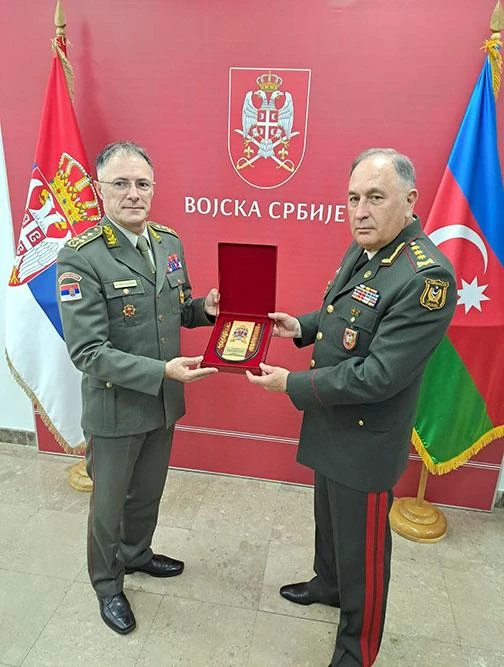 Baş Qərargah rəisinin Serbiyaya rəsmi səfəri başlayıb - FOTO