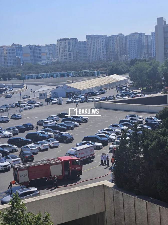 Bakıda restoranda baş verən yanğın söndürülüb - YENİLƏNİB - FOTO/VİDEO