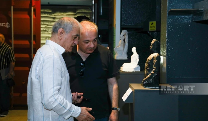 Heykəltaraş Münəvvər Rzayevanın 95 illik yubileyi münasibətilə tədbir-sərgi keçirilib - FOTO