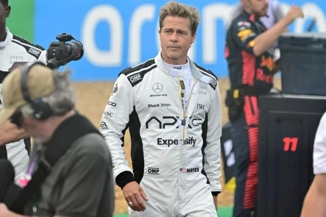 Bred Pittin ”Formula 1“ndən ilk görüntülər yayıldı - FOTO