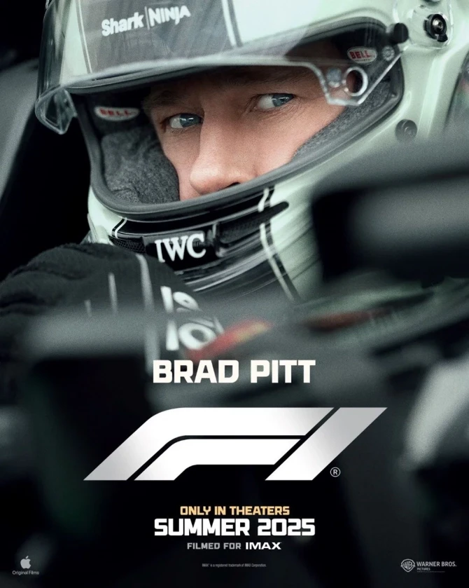 Bred Pittin ”Formula 1“ndən ilk görüntülər yayıldı - FOTO