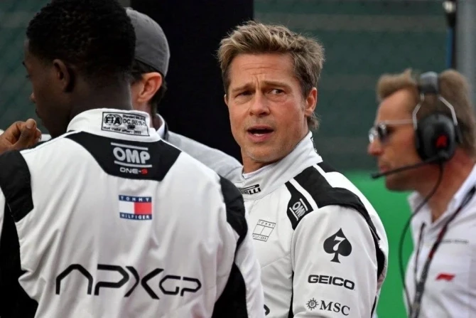 Bred Pittin ”Formula 1“ndən ilk görüntülər yayıldı - FOTO