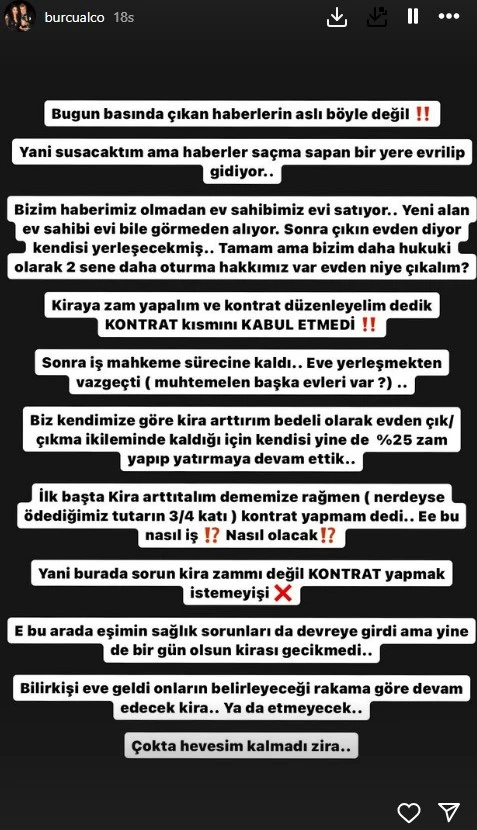 Türkiyəli aktyor kirayə qaldığı evə görə məhkəməyə verildi