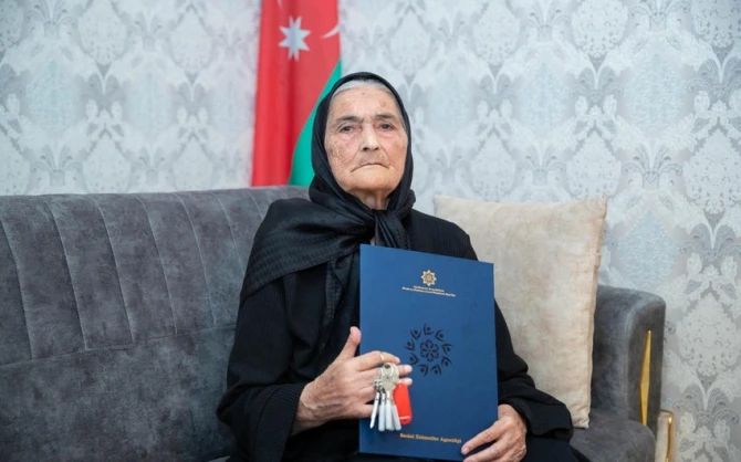 Milli Qəhrəman Natiq Qasımovun anasına ev verilib - FOTO