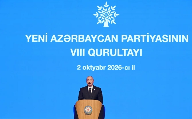 YAP-ın VIII Qurultayı keçirilir, İlham Əliyev çıxış edir