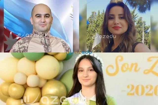 Şəhidin həyat yoldaşı da tələbə olub, qızı da - FOTO