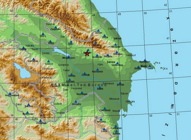 Azərbaycanda baş verən zəlzələ ilə bağlı RƏSMİ MƏLUMAT