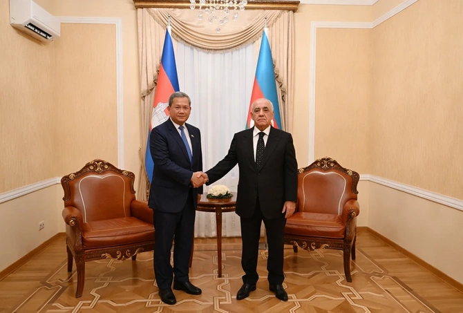 A meeting between the Prime Ministers of Azerbaijan and Cambodia took place in Baku