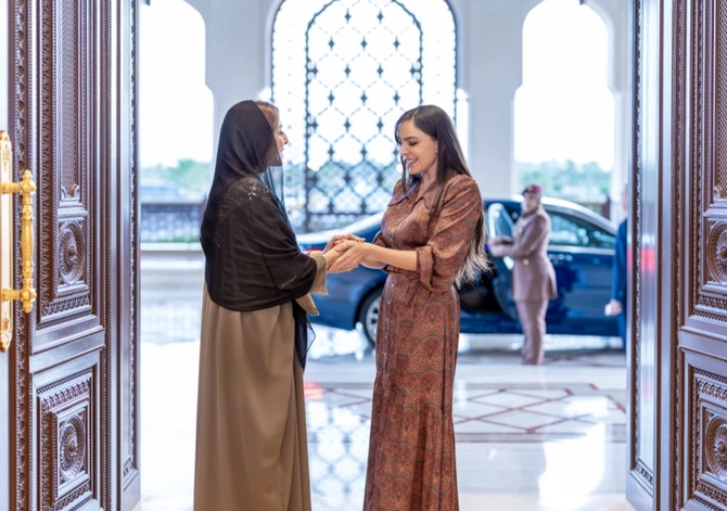 Leyla Aliyeva met with the first lady of Oman in Muscat