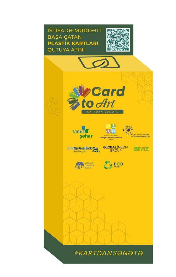 İstifadə müddəti bitmiş plastik kartlar sənət əsərlərinə çevriləcək