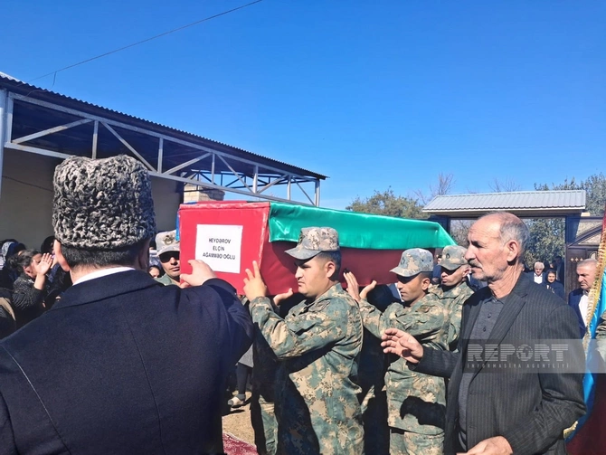 İmişlidə I Qarabağ müharibəsinin itkin-şəhidi Elçin Heydərov dəfn edilib İmişlidə I Qarabağ müharibəsinin itkin-şəhidi Elçin Heydərov dəfn edilib