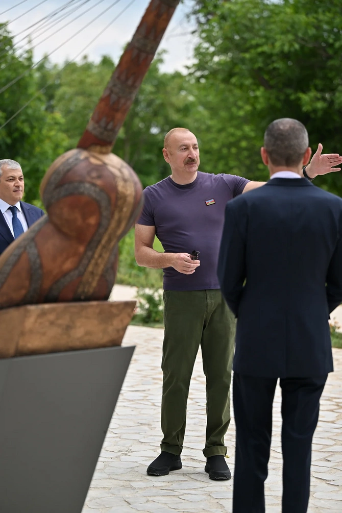 İlham Əliyev Şuşada 