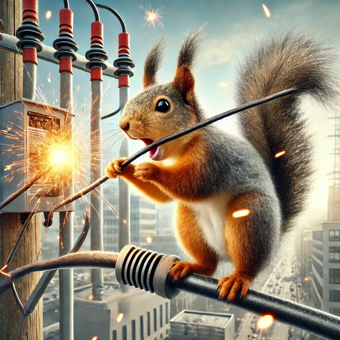 A squirrel left thousands of people without electricity | Baku.ws News ...
