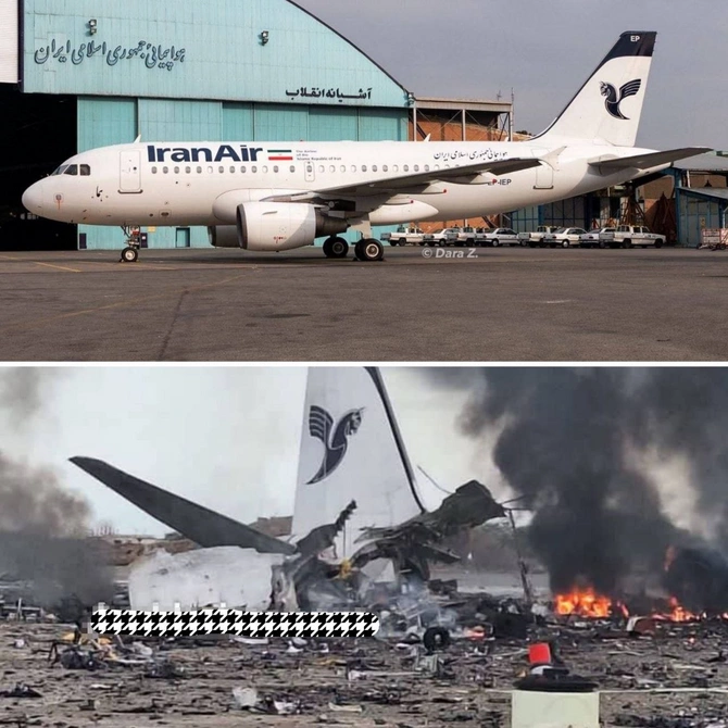 Tehranın hava limanında Iran Air-a məxsus sərnişin təyyarəsi vurulub