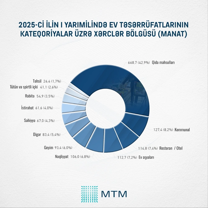 Azərbaycanda ailə büdcəsinin böyük hissəsi hara gedir? - 42,9% Azərbaycanda ailə büdcəsinin böyük hissəsi hara gedir? - 42,9%