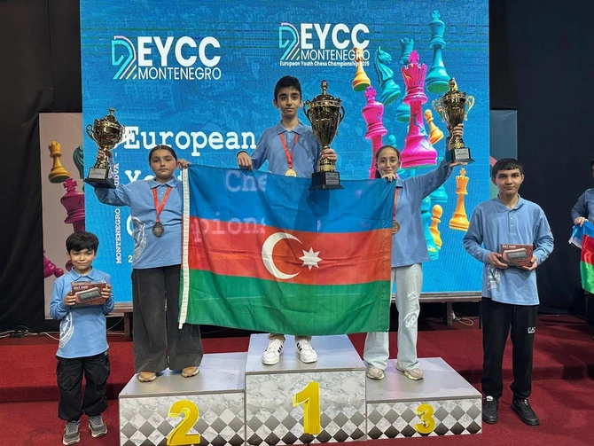 Azərbaycanın yeniyetmə şahmatçıları Avropa çempionatında 3 medal qazanıblar